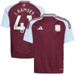 aston villa adidas home shirt 2024-25 – kids with j. ramsey 41 printing Collection | Official Aston Villa Jerseys for Fans
