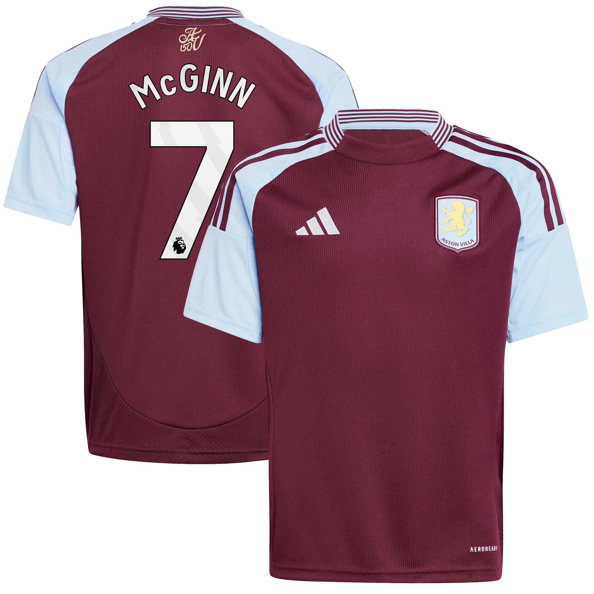 aston villa adidas home shirt 2024-25 – kids with john mcginn 7 printing Collection | Official Aston Villa Jerseys for Fans
