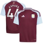 aston villa adidas home shirt 2024-25 – kids with kamara 44 printing Collection | Official Aston Villa Jerseys for Fans