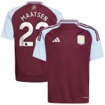 aston villa adidas home shirt 2024-25 – kids with maatsen 22 printing Collection | Official Aston Villa Jerseys for Fans