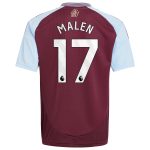 aston villa adidas home shirt 2024-25 – kids with malen 17 printing Collection | Official Aston Villa Jerseys for Fans