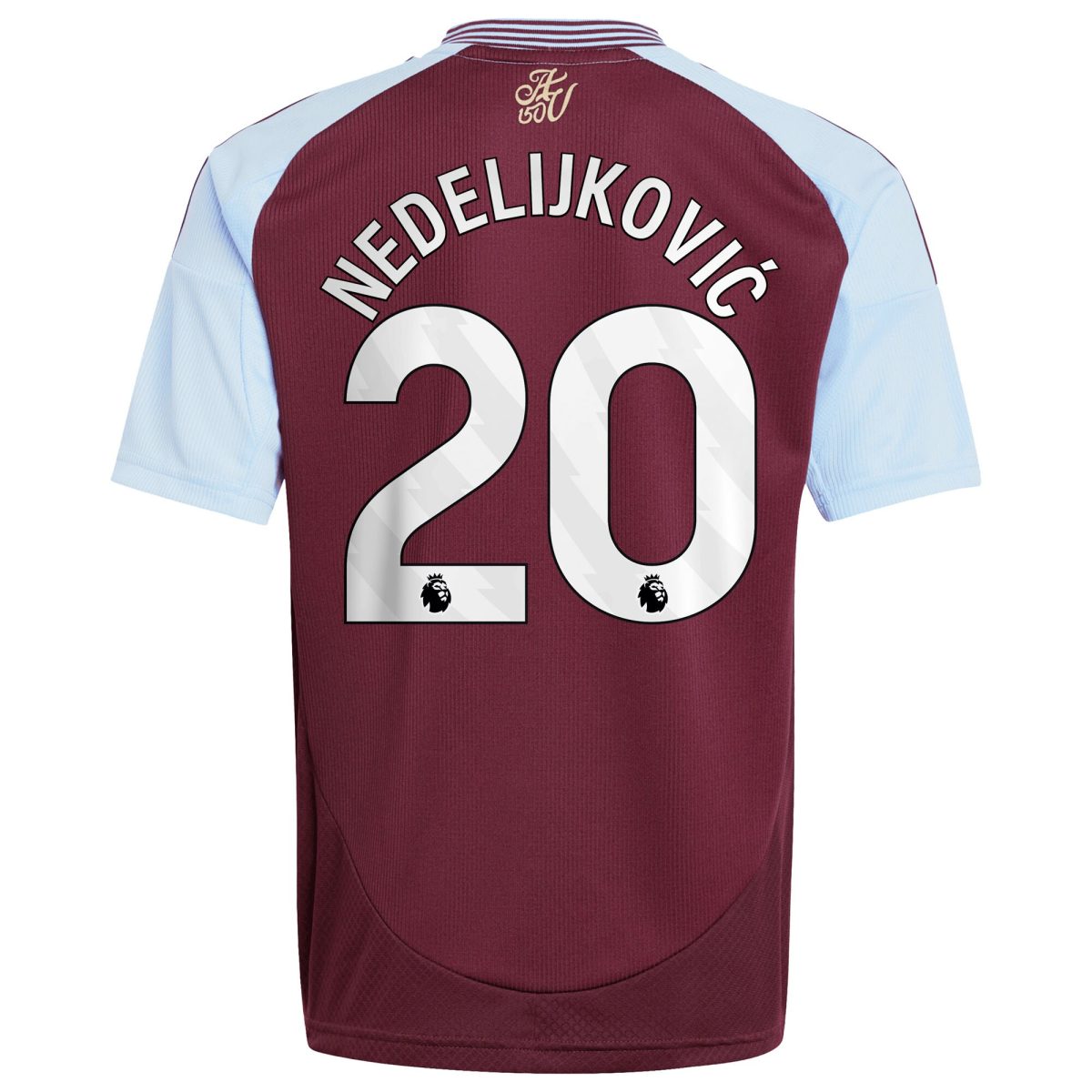 aston villa adidas home shirt 2024-25 – kids with nedeljković 20 printing Collection | Official Aston Villa Jerseys for Fans
