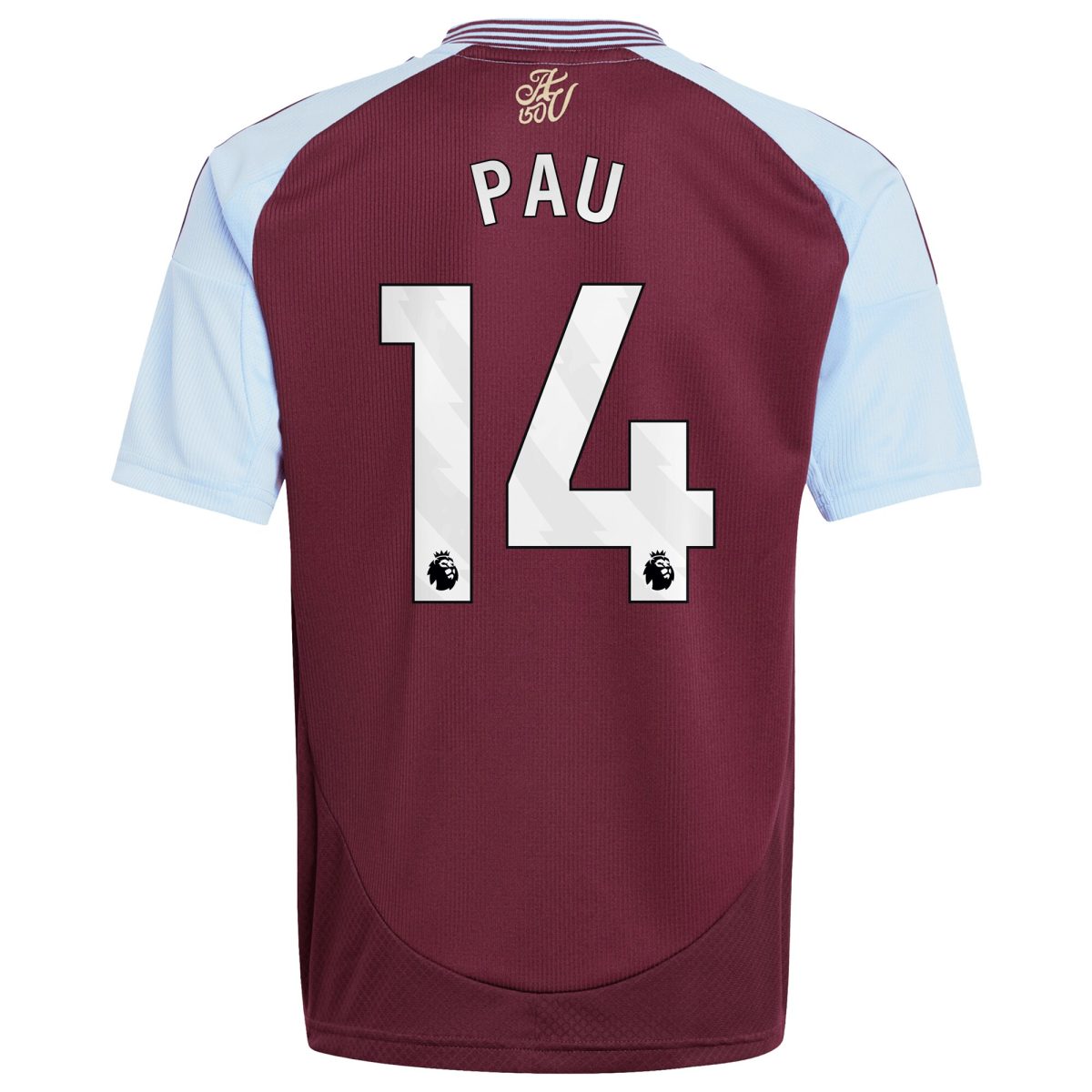 aston villa adidas home shirt 2024-25 – kids with pau 14 printing Collection | Official Aston Villa Jerseys for Fans