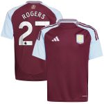 aston villa adidas home shirt 2024-25 – kids with rogers 27 printing Collection | Official Aston Villa Jerseys for Fans