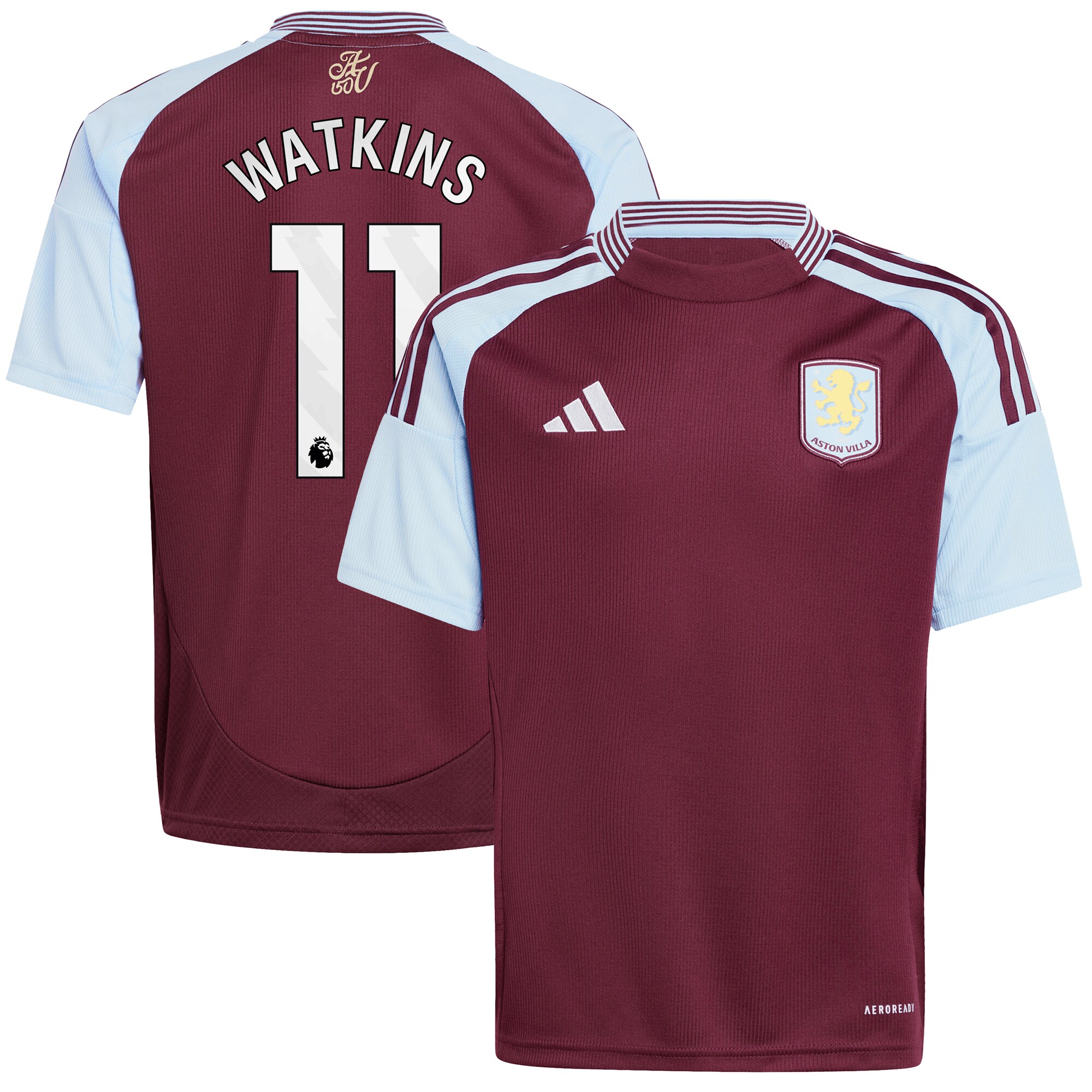 aston villa adidas home shirt 2024-25 – kids with watkins 11 printing Collection | Official Aston Villa Jerseys for Fans