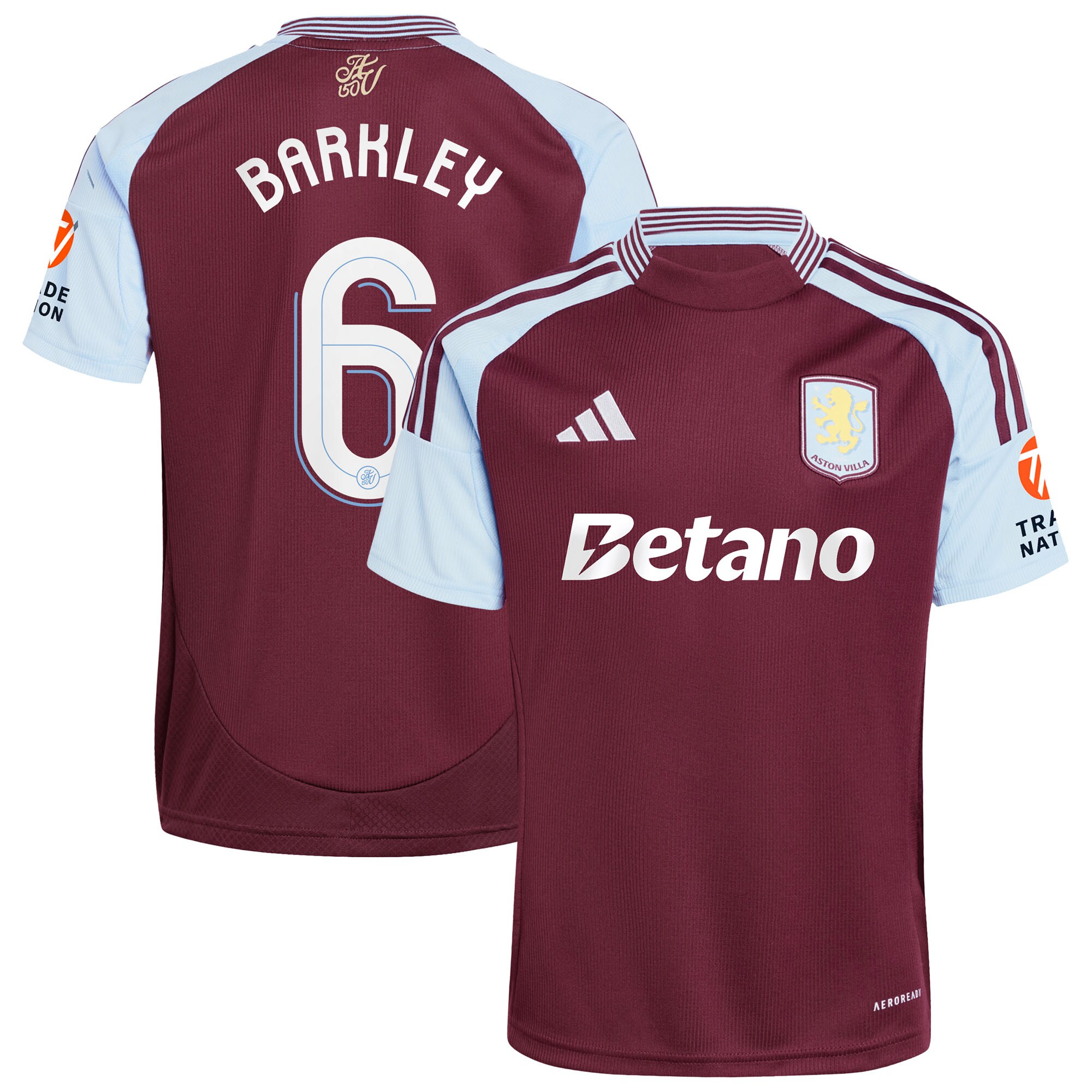 aston villa adidas home shirt 2024-25 with barkley 6 cup printing Collection | Official Aston Villa Jerseys for Fans