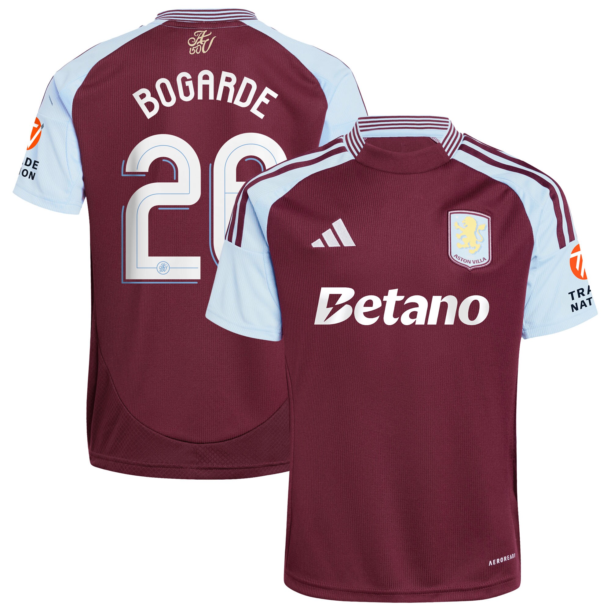 aston villa adidas home shirt 2024-25 with bogarde 26 cup printing Collection | Official Aston Villa Jerseys for Fans