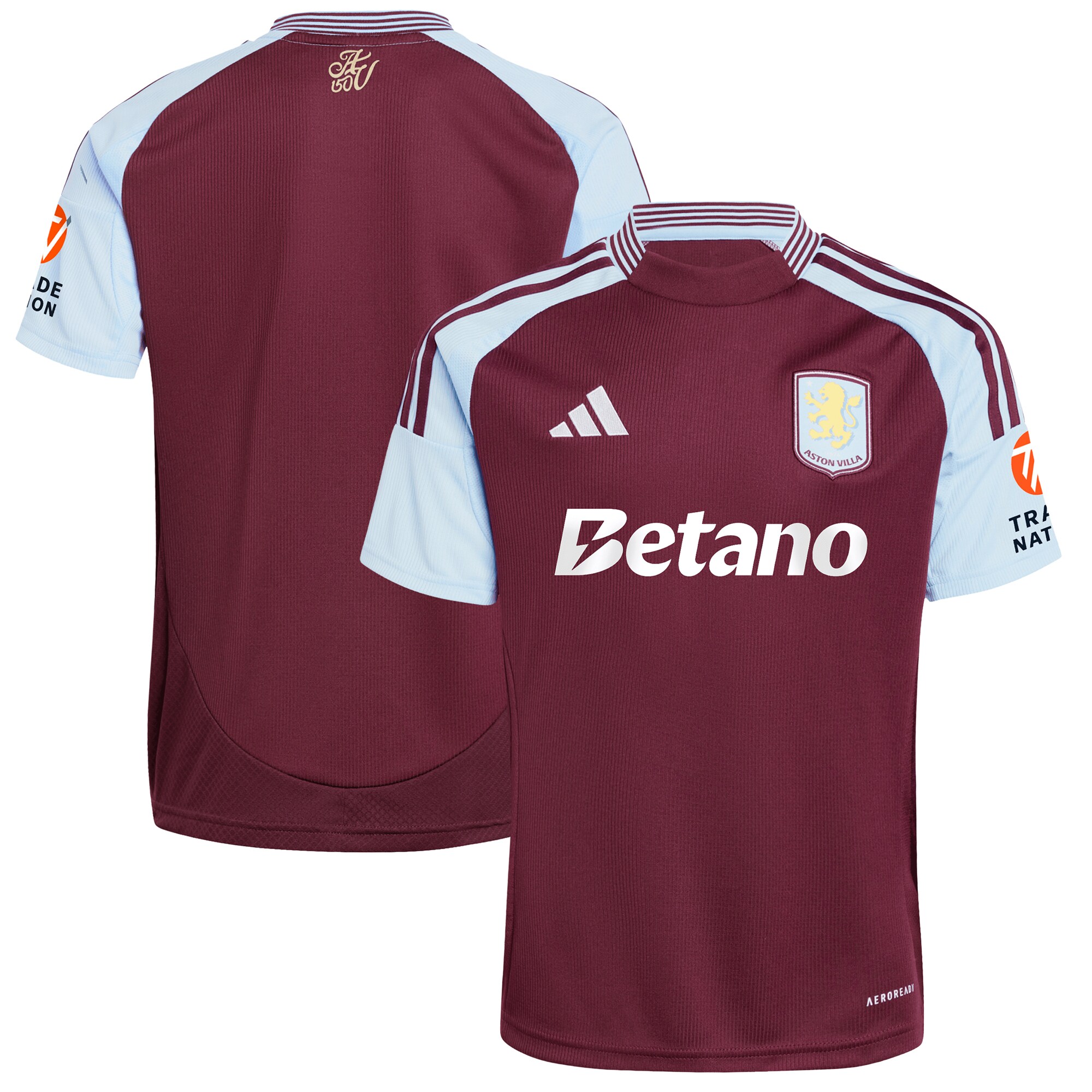 aston villa adidas home shirt 2024-25 with custom printing Collection | Official Aston Villa Jerseys for Fans