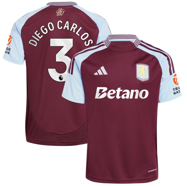 aston villa adidas home shirt 2024-25 with diego carlos 3 printing Collection | Official Aston Villa Jerseys for Fans
