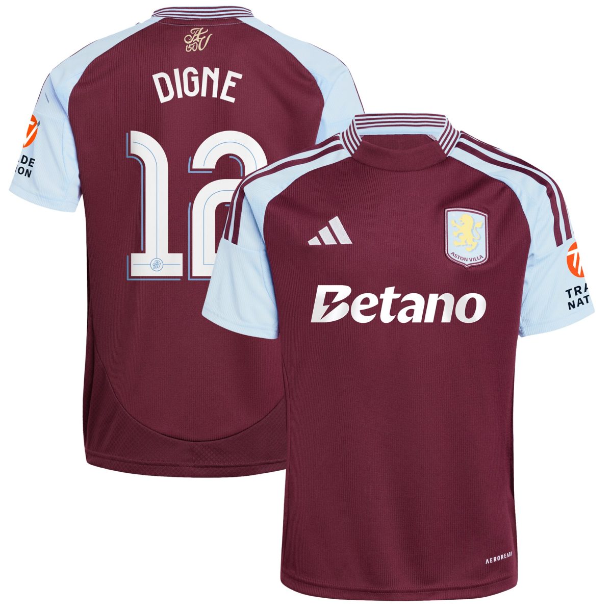 aston villa adidas home shirt 2024-25 with digne 12 cup printing Collection | Official Aston Villa Jerseys for Fans
