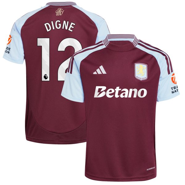 aston villa adidas home shirt 2024-25 with digne 12 printing Collection | Official Aston Villa Jerseys for Fans