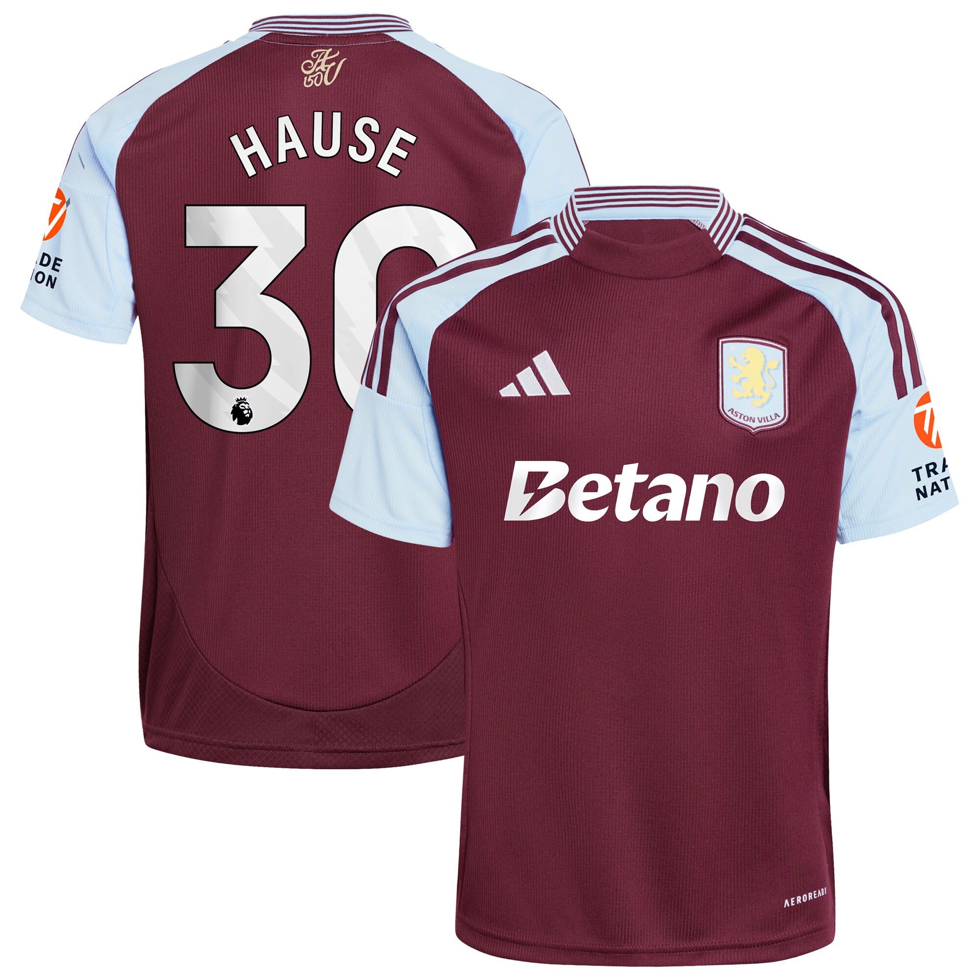 aston villa adidas home shirt 2024-25 with hause 30 printing Collection | Official Aston Villa Jerseys for Fans