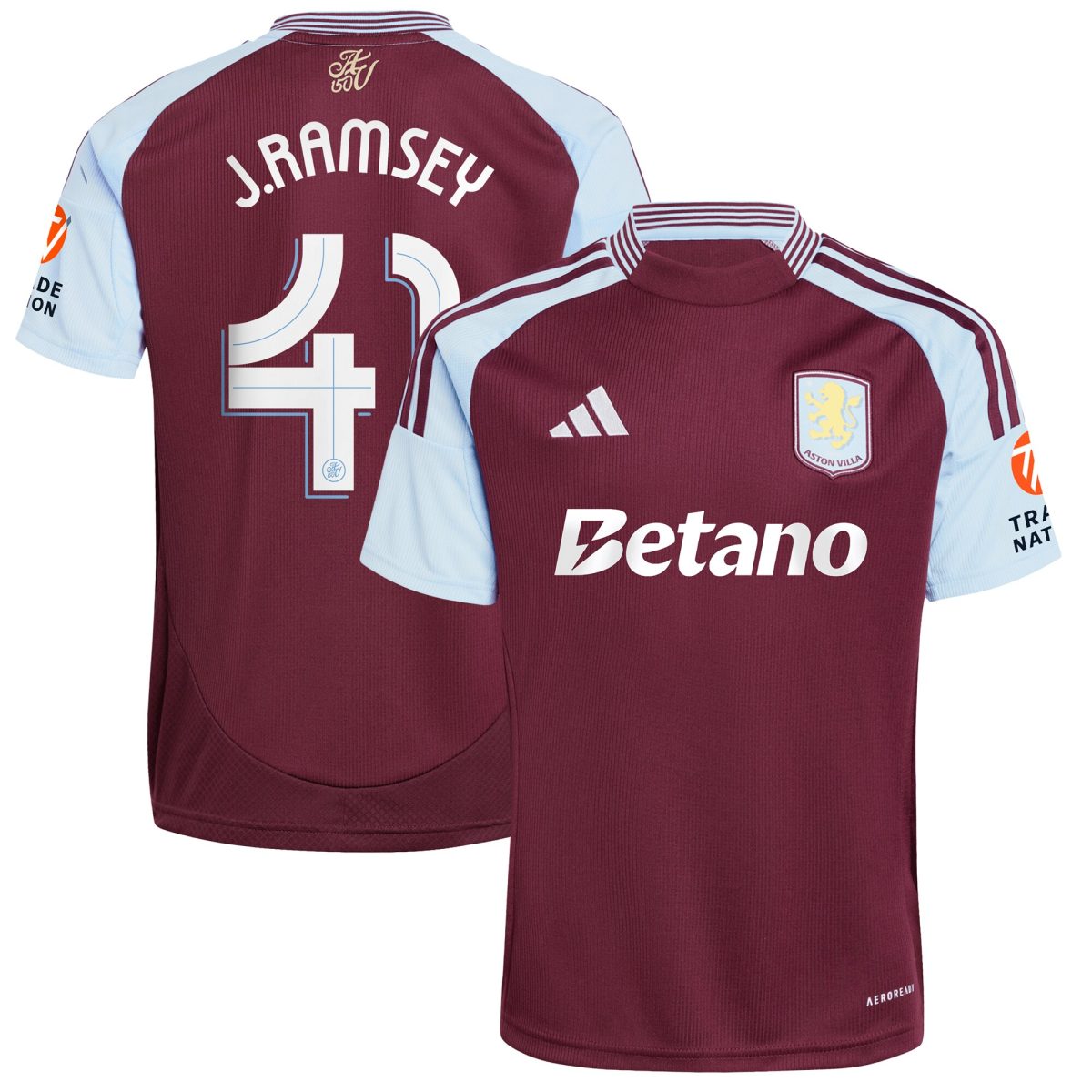 aston villa adidas home shirt 2024-25 with j. ramsey 41 cup printing Collection | Official Aston Villa Jerseys for Fans
