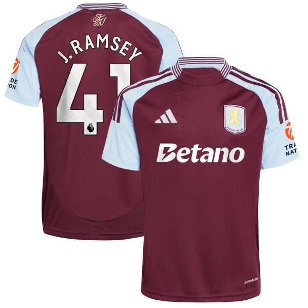 aston villa adidas home shirt 2024-25 with j. ramsey 41 printing Collection | Official Aston Villa Jerseys for Fans