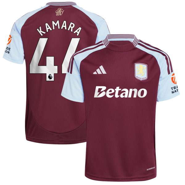 aston villa adidas home shirt 2024-25 with kamara 44 printing Collection | Official Aston Villa Jerseys for Fans