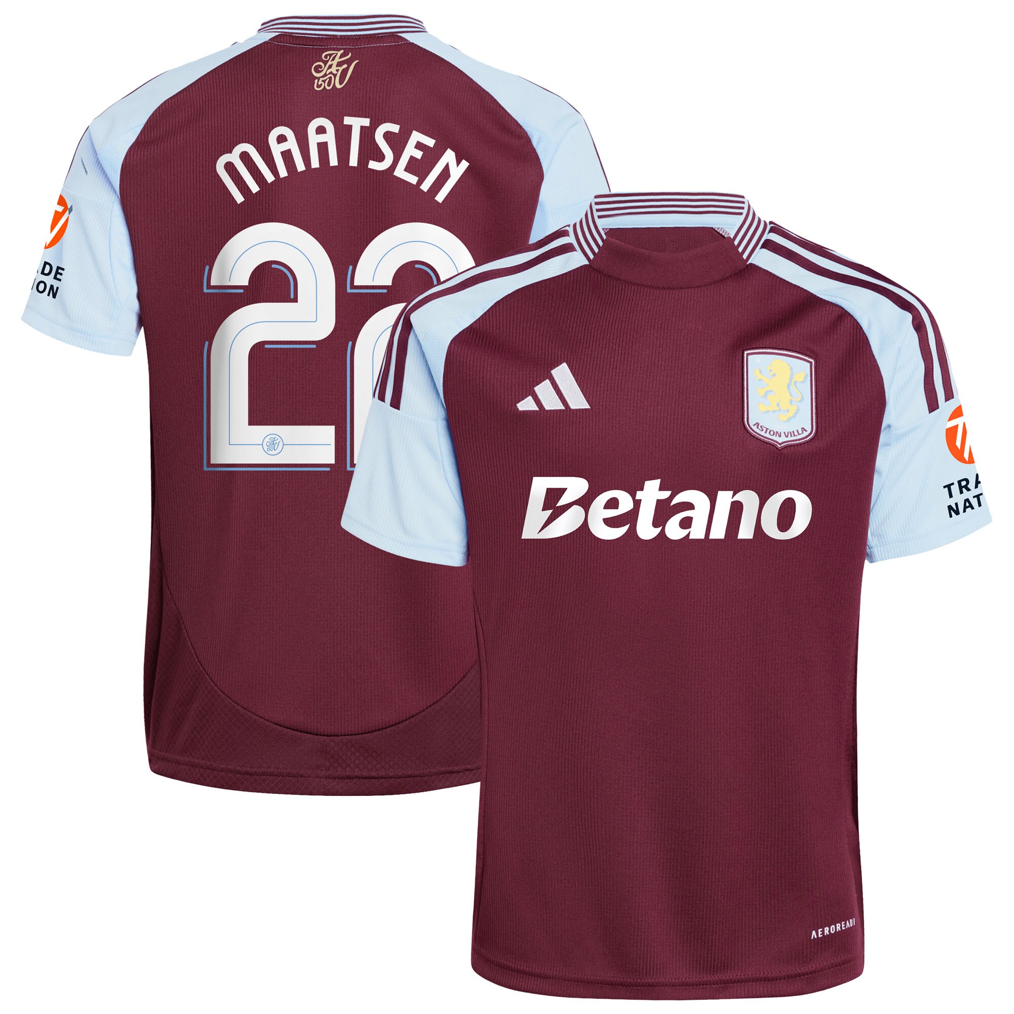 aston villa adidas home shirt 2024-25 with maatsen 22 cup printing Collection | Official Aston Villa Jerseys for Fans