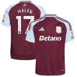aston villa adidas home shirt 2024-25 with malen 17 printing Collection | Official Aston Villa Jerseys for Fans