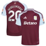 aston villa adidas home shirt 2024-25 with nedeljković 20 printing Collection | Official Aston Villa Jerseys for Fans