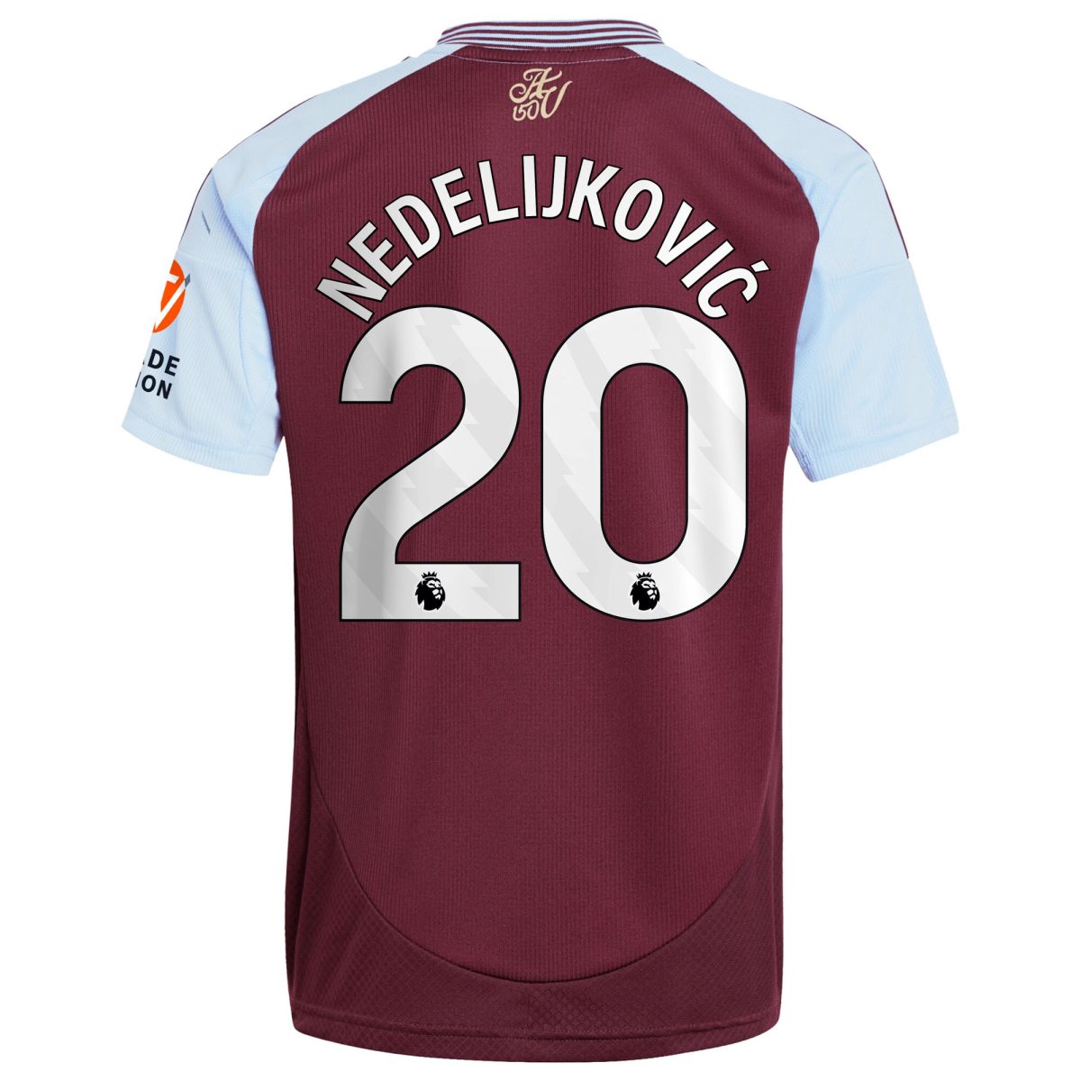 aston villa adidas home shirt 2024-25 with nedeljković 20 printing Collection | Official Aston Villa Jerseys for Fans