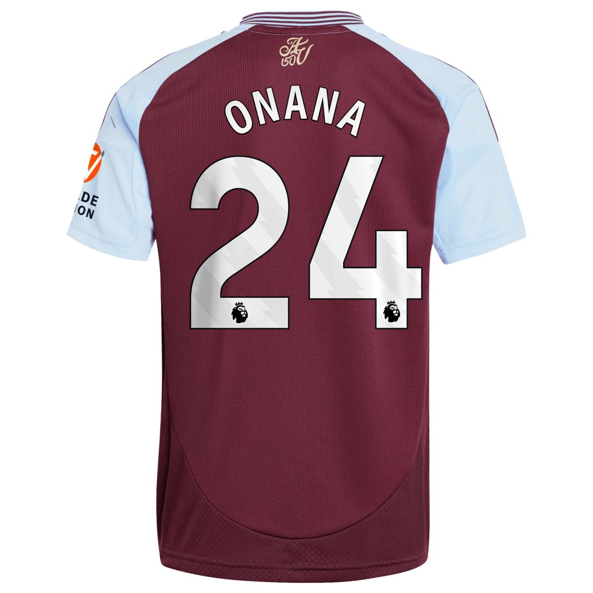 aston villa adidas home shirt 2024-25 with onana 24 printing Collection | Official Aston Villa Jerseys for Fans