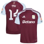 aston villa adidas home shirt 2024-25 with pau 14 cup printing Collection | Official Aston Villa Jerseys for Fans