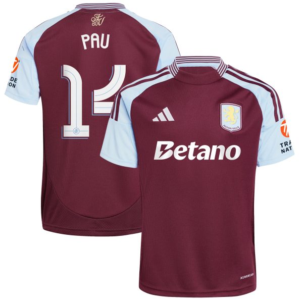 aston villa adidas home shirt 2024-25 with pau 14 cup printing Collection | Official Aston Villa Jerseys for Fans