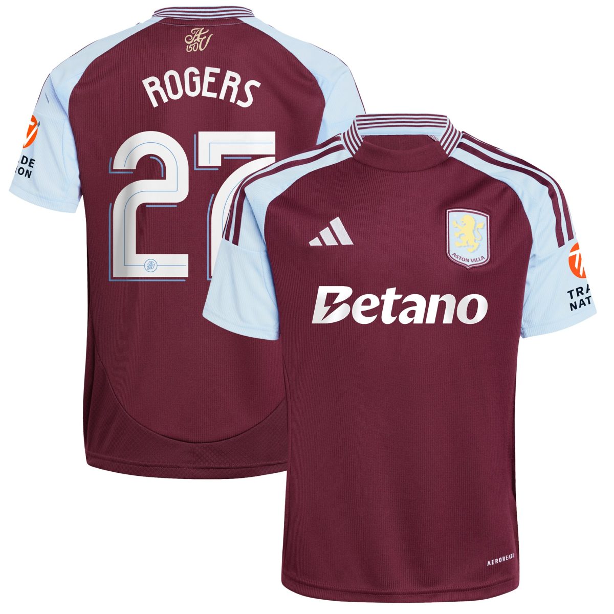 aston villa adidas home shirt 2024-25 with rogers 27 cup printing Collection | Official Aston Villa Jerseys for Fans
