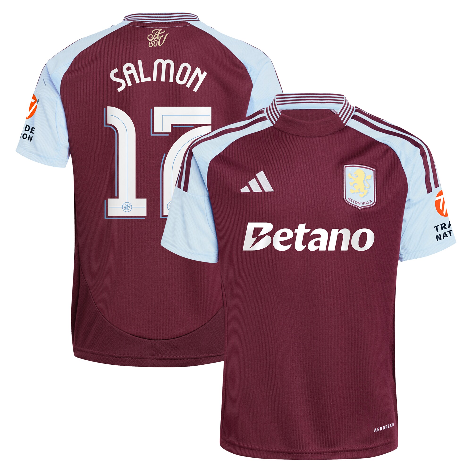 aston villa adidas home shirt 2024-25 with salmon 17 cup printing Collection | Official Aston Villa Jerseys for Fans