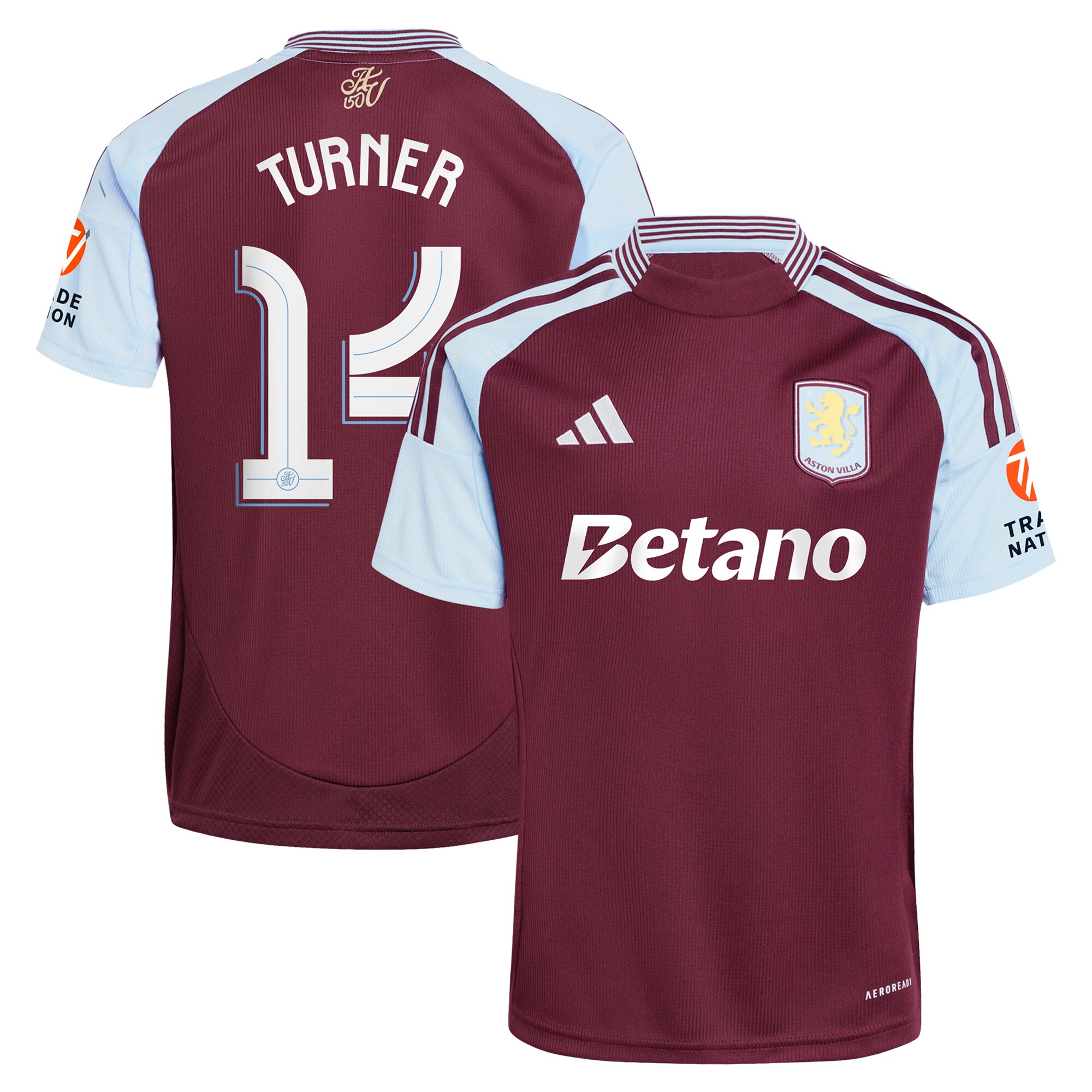 aston villa adidas home shirt 2024-25 with turner 14 cup printing Collection | Official Aston Villa Jerseys for Fans
