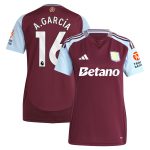 aston villa adidas home shirt 2024-25 – womens with a.garcía 16 printing Collection | Official Aston Villa Jerseys for Fans