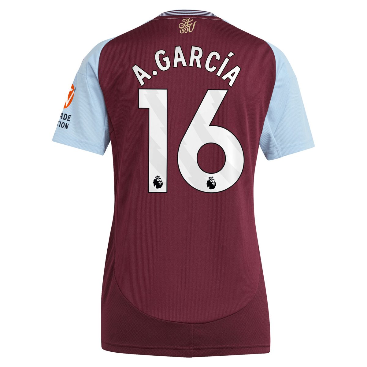 aston villa adidas home shirt 2024-25 – womens with a.garcía 16 printing Collection | Official Aston Villa Jerseys for Fans