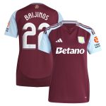 aston villa adidas home shirt 2024-25 – womens with baijings 22 cup printing Collection | Official Aston Villa Jerseys for Fans