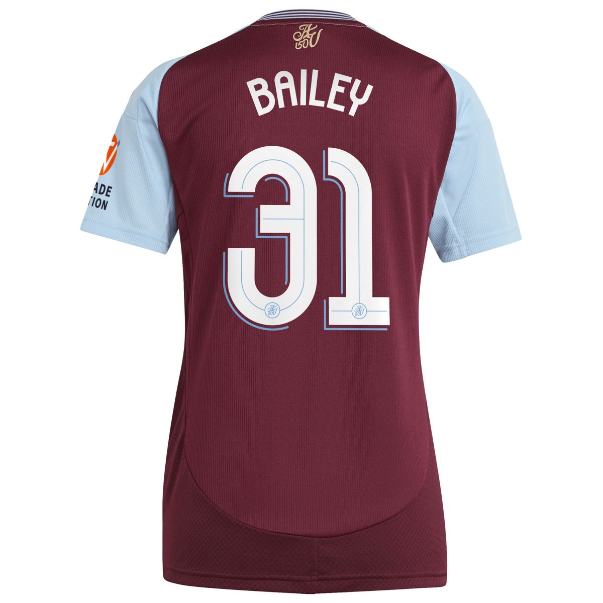aston villa adidas home shirt 2024-25 – womens with bailey 31 cup printing Collection | Official Aston Villa Jerseys for Fans