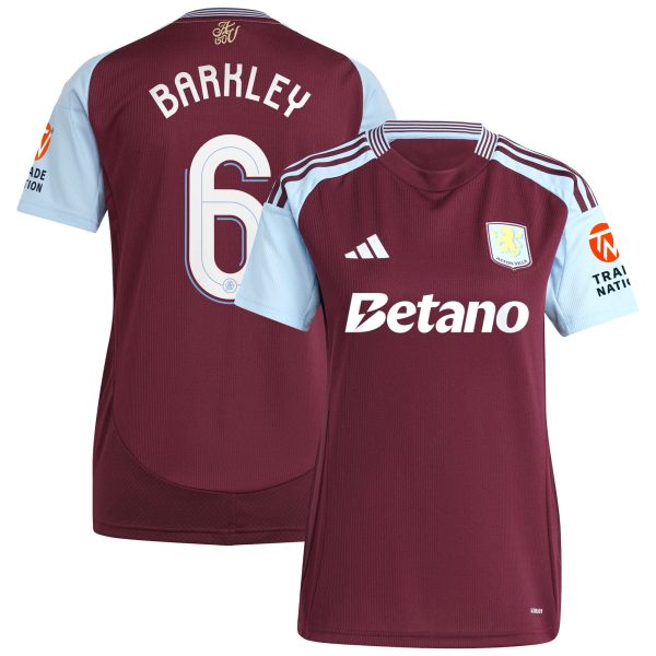 aston villa adidas home shirt 2024-25 – womens with barkley 6 cup printing Collection | Official Aston Villa Jerseys for Fans
