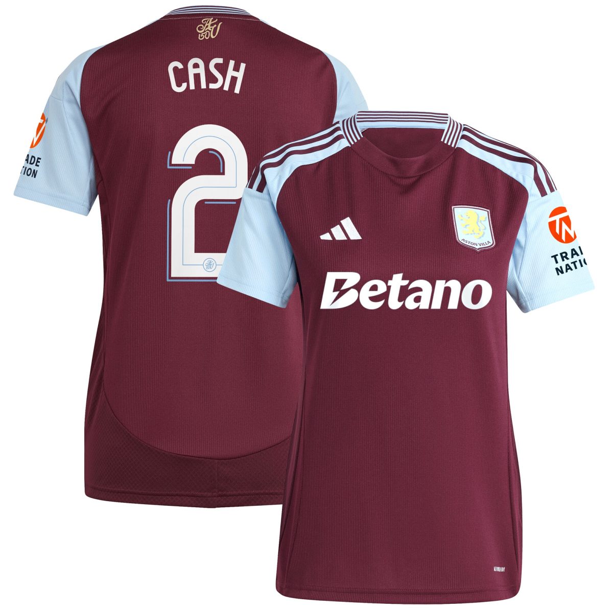 aston villa adidas home shirt 2024-25 – womens with cash 2 cup printing Collection | Official Aston Villa Jerseys for Fans
