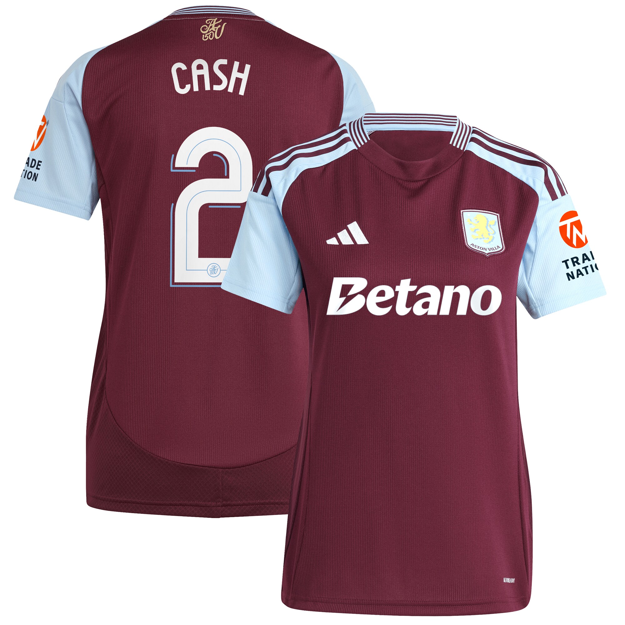 aston villa adidas home shirt 2024-25 – womens with cash 2 cup printing Collection | Official Aston Villa Jerseys for Fans