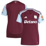 aston villa adidas home shirt 2024-25 – womens with custom printing Collection | Official Aston Villa Jerseys for Fans