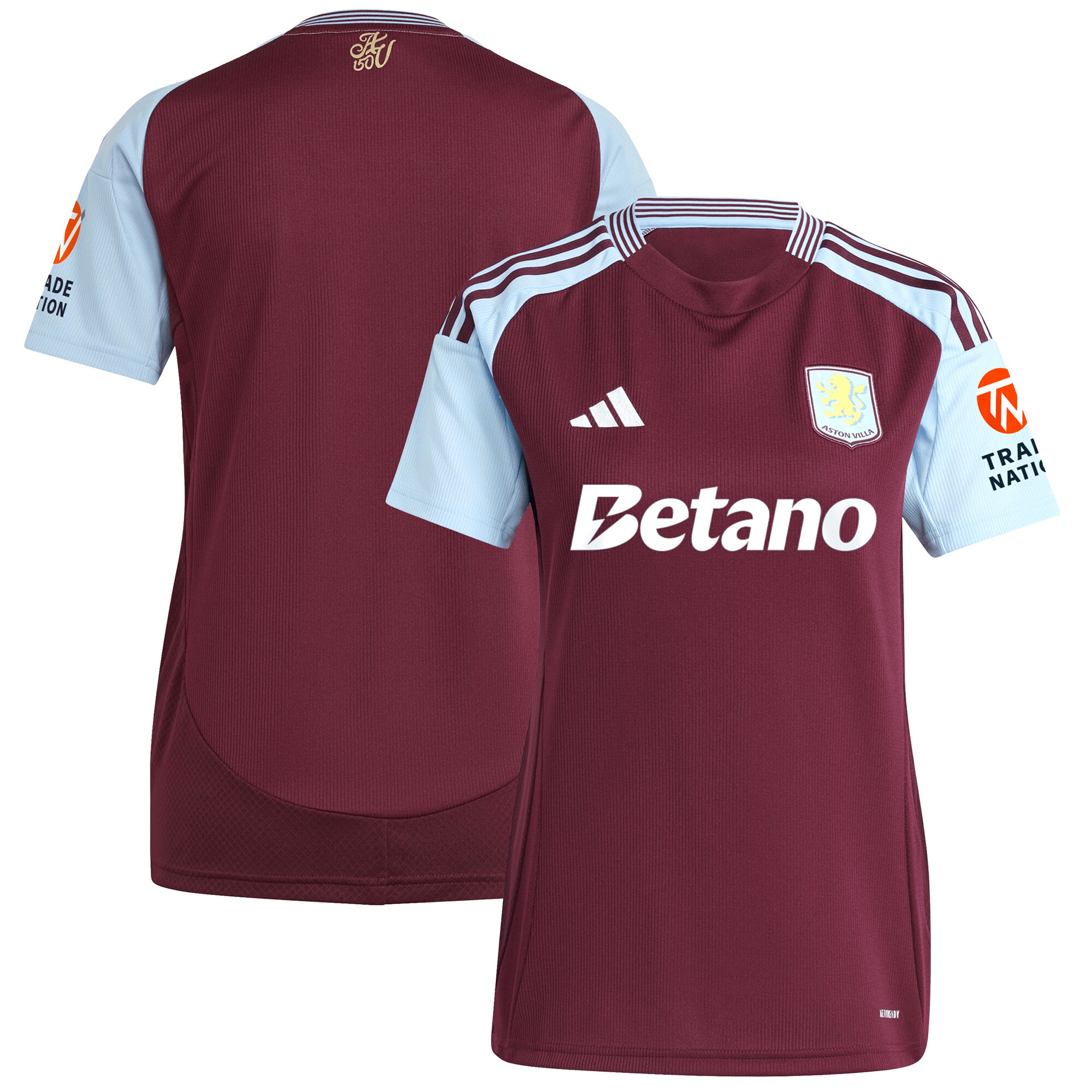 aston villa adidas home shirt 2024-25 – womens with custom printing Collection | Official Aston Villa Jerseys for Fans