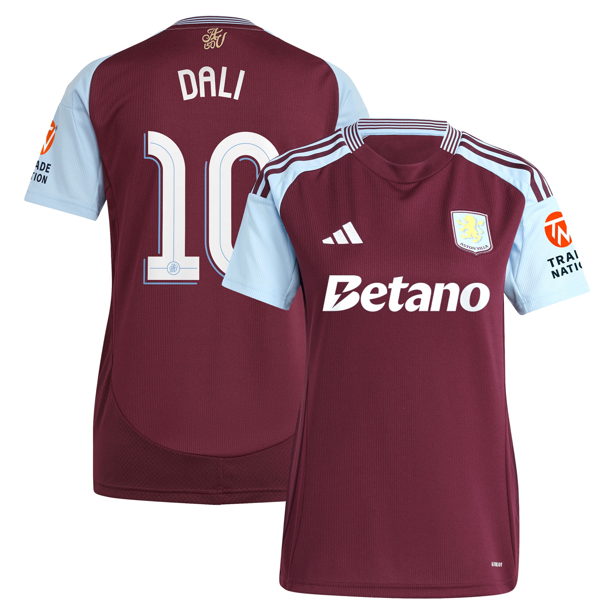 aston villa adidas home shirt 2024-25 – womens with dali 10 cup printing Collection | Official Aston Villa Jerseys for Fans