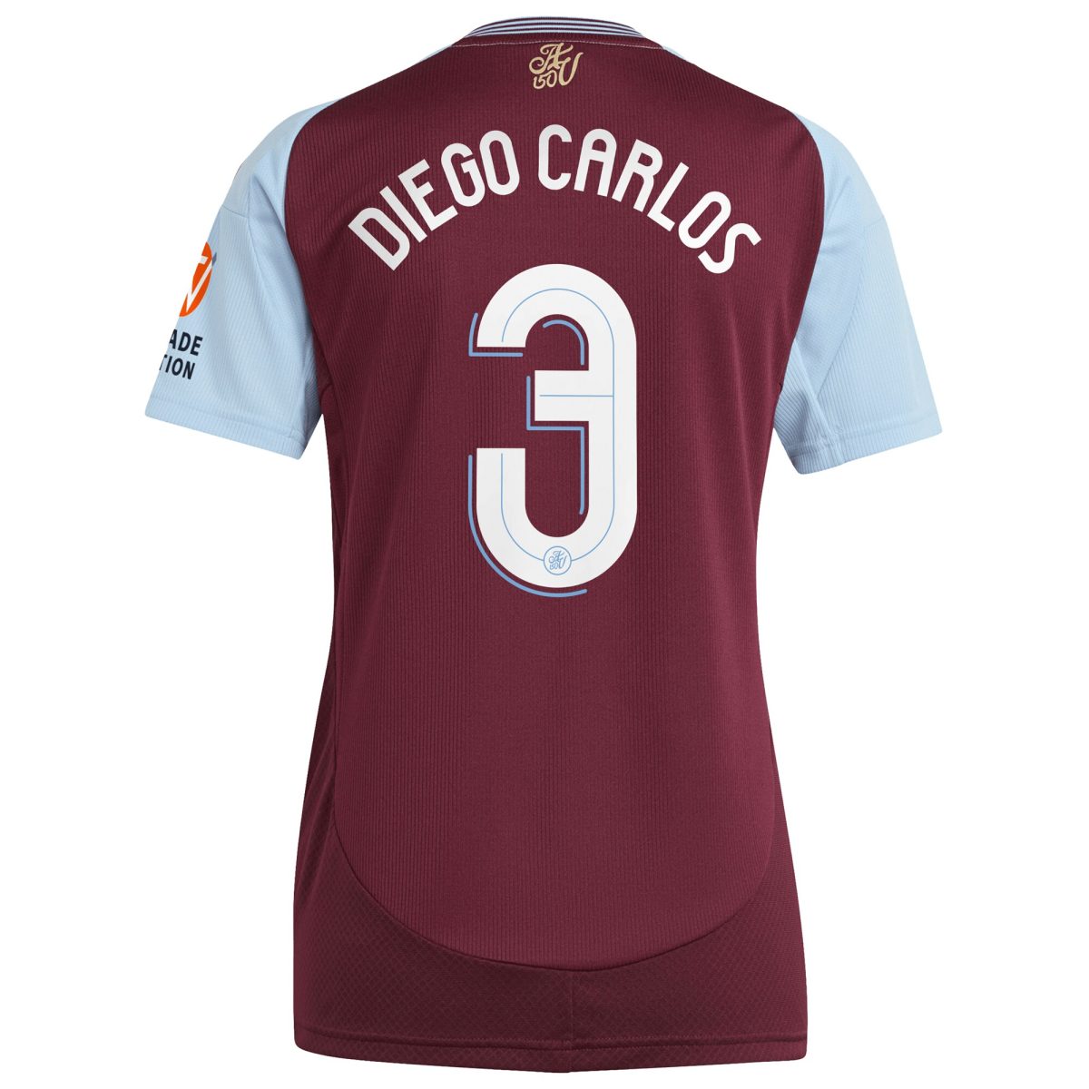 aston villa adidas home shirt 2024-25 – womens with diego carlos 3 cup printing Collection | Official Aston Villa Jerseys for Fans