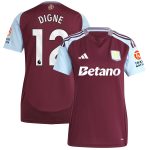 aston villa adidas home shirt 2024-25 – womens with digne 12 printing Collection | Official Aston Villa Jerseys for Fans
