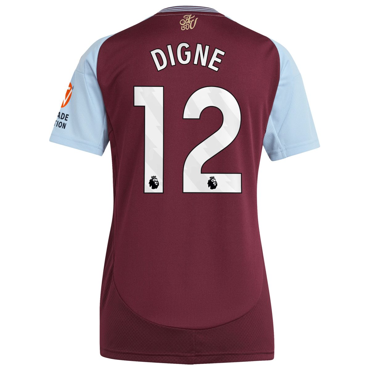 aston villa adidas home shirt 2024-25 – womens with digne 12 printing Collection | Official Aston Villa Jerseys for Fans