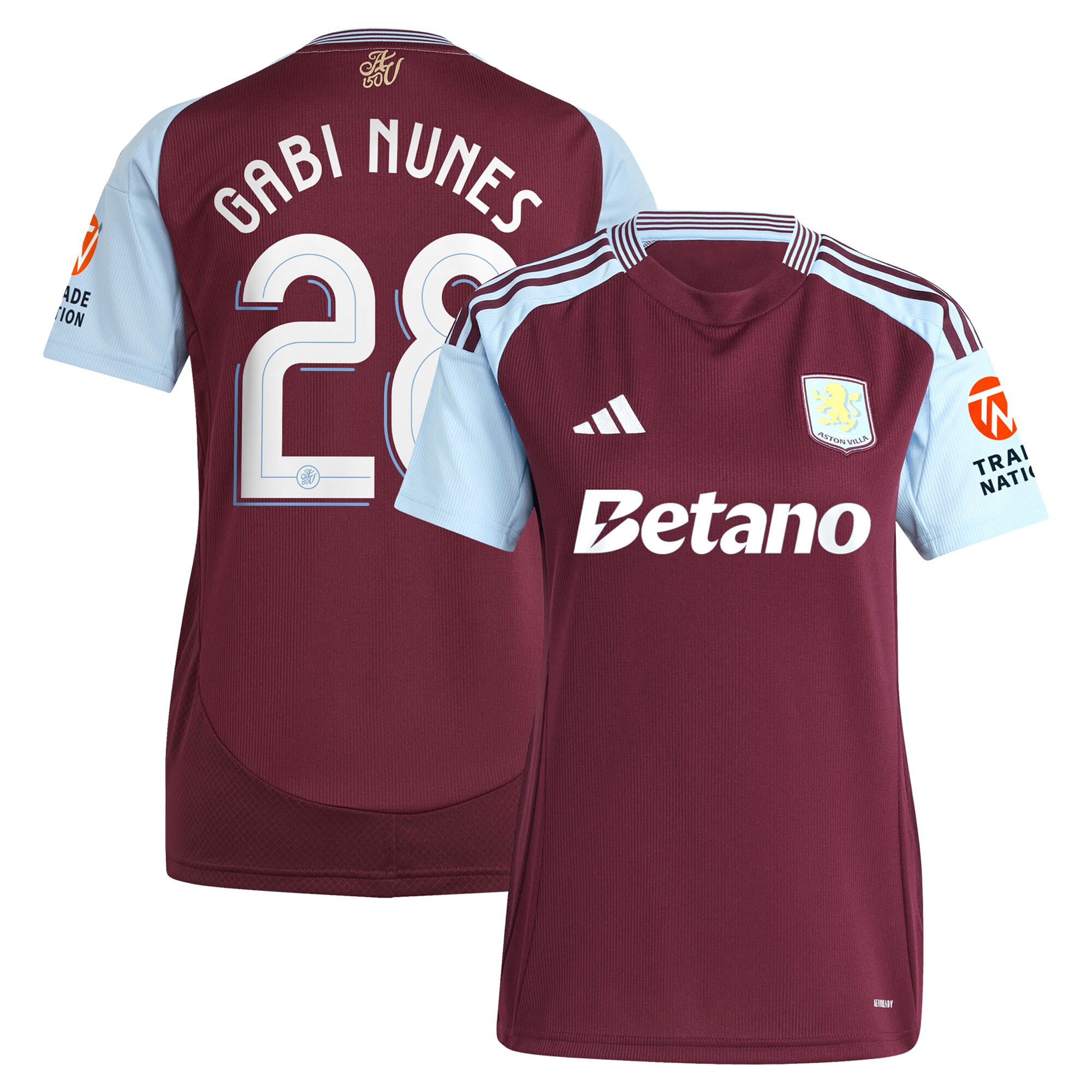 aston villa adidas home shirt 2024-25 – womens with gabi nunes 28 cup printing Collection | Official Aston Villa Jerseys for Fans