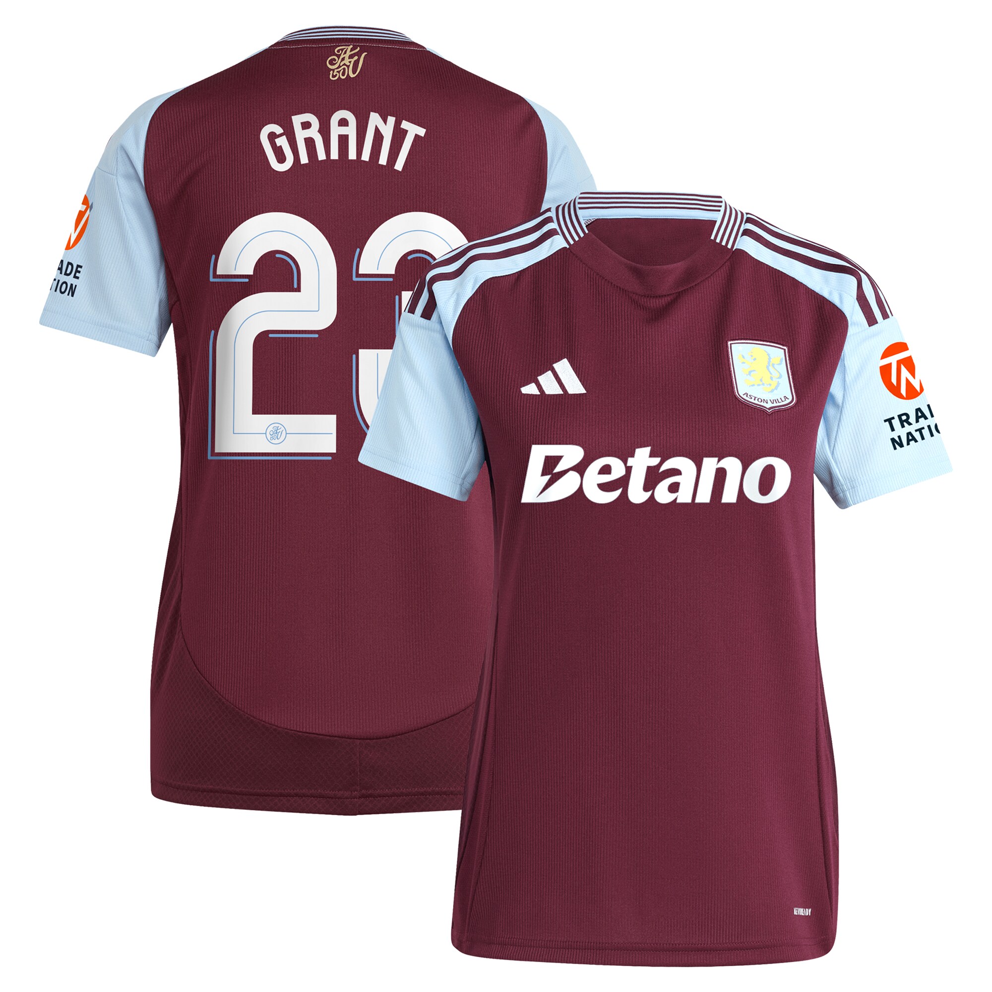 aston villa adidas home shirt 2024-25 – womens with grant 23 cup printing Collection | Official Aston Villa Jerseys for Fans