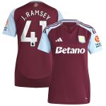 aston villa adidas home shirt 2024-25 – womens with j. ramsey 41 printing Collection | Official Aston Villa Jerseys for Fans