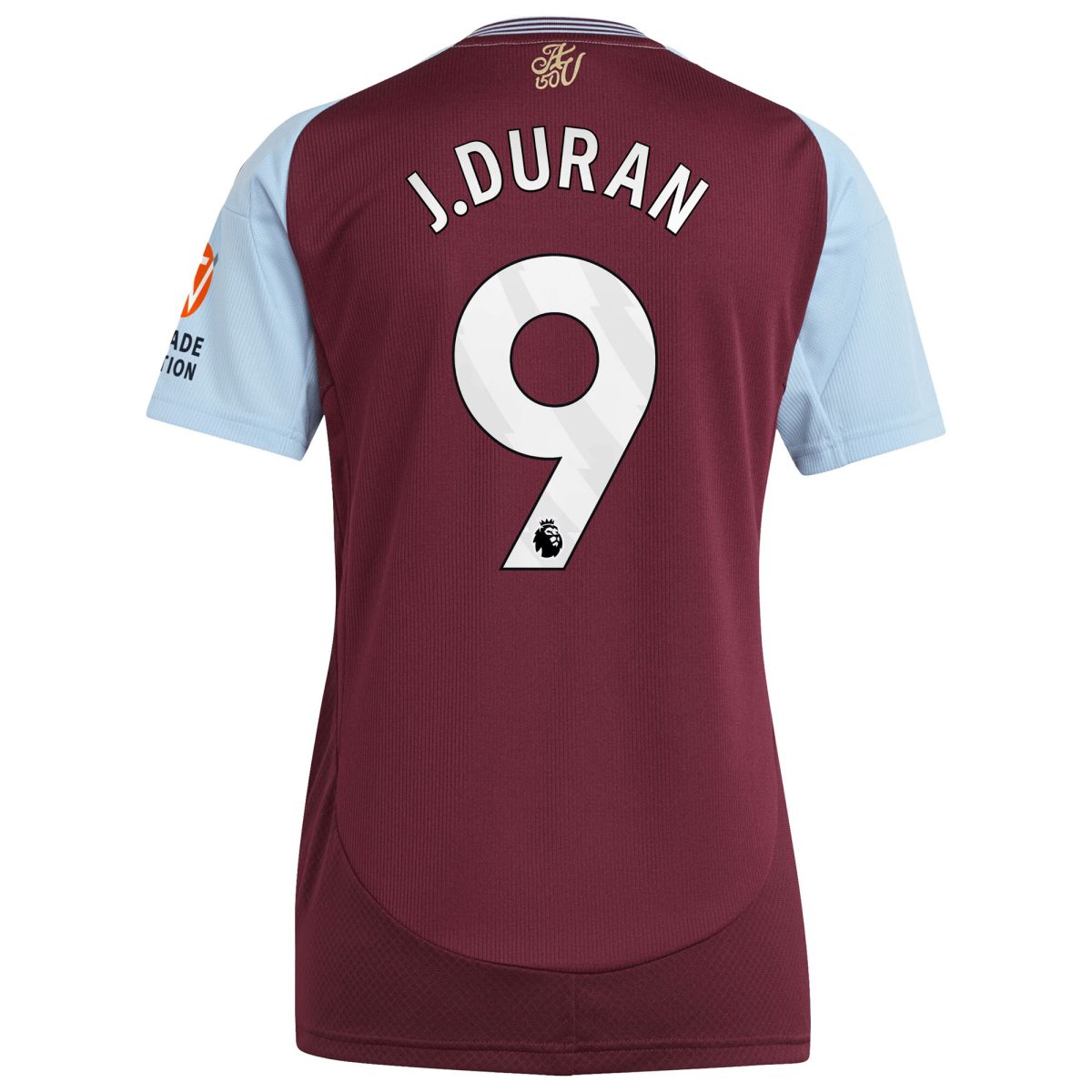 aston villa adidas home shirt 2024-25 – womens with j.duran 9 printing Collection | Official Aston Villa Jerseys for Fans