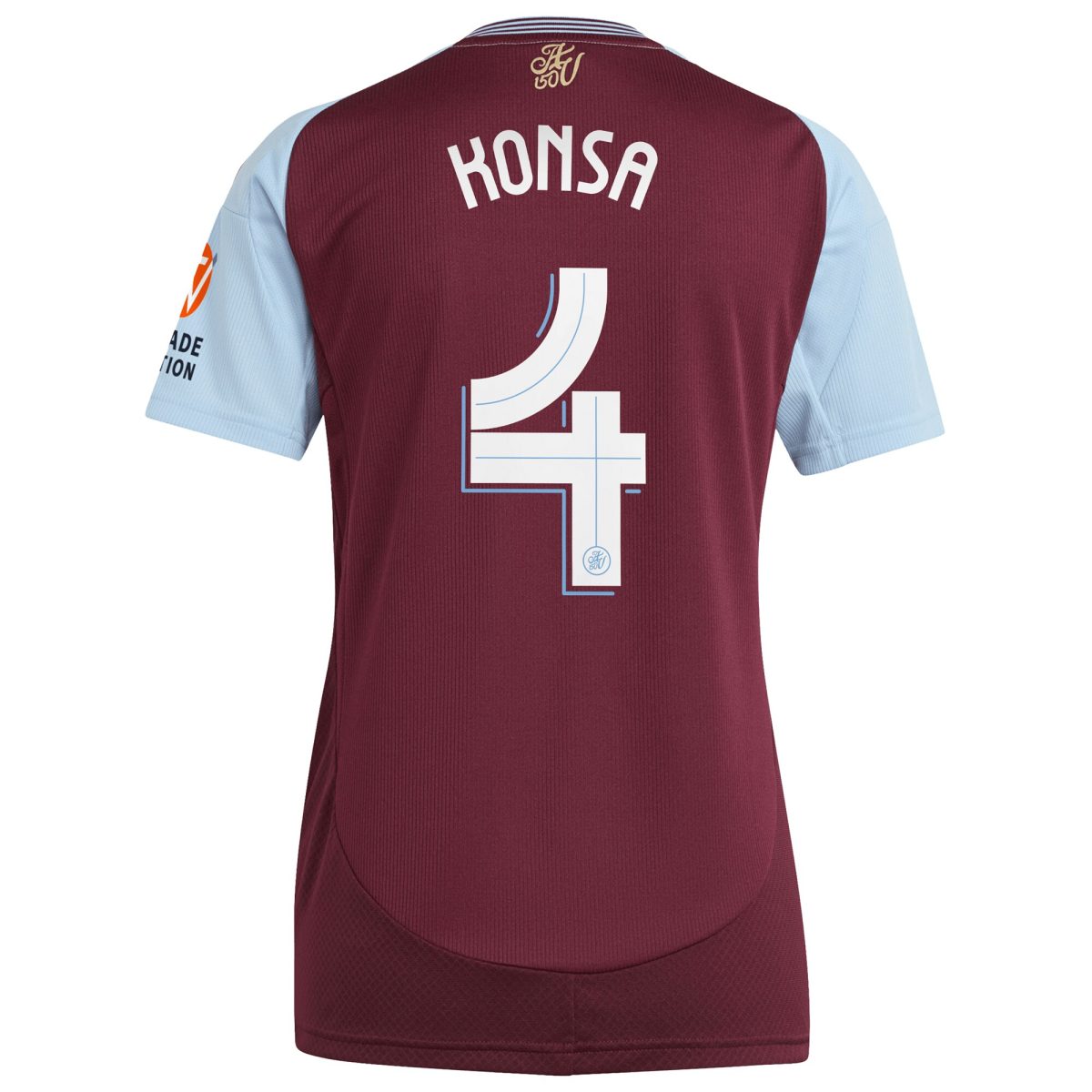 aston villa adidas home shirt 2024-25 – womens with konsa 4 cup printing Collection | Official Aston Villa Jerseys for Fans