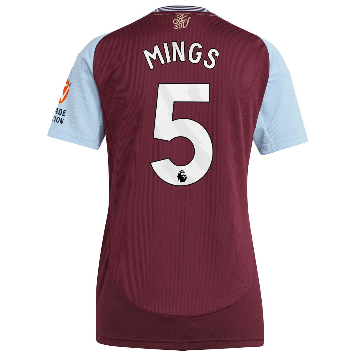 aston villa adidas home shirt 2024-25 – womens with mings 5 printing Collection | Official Aston Villa Jerseys for Fans