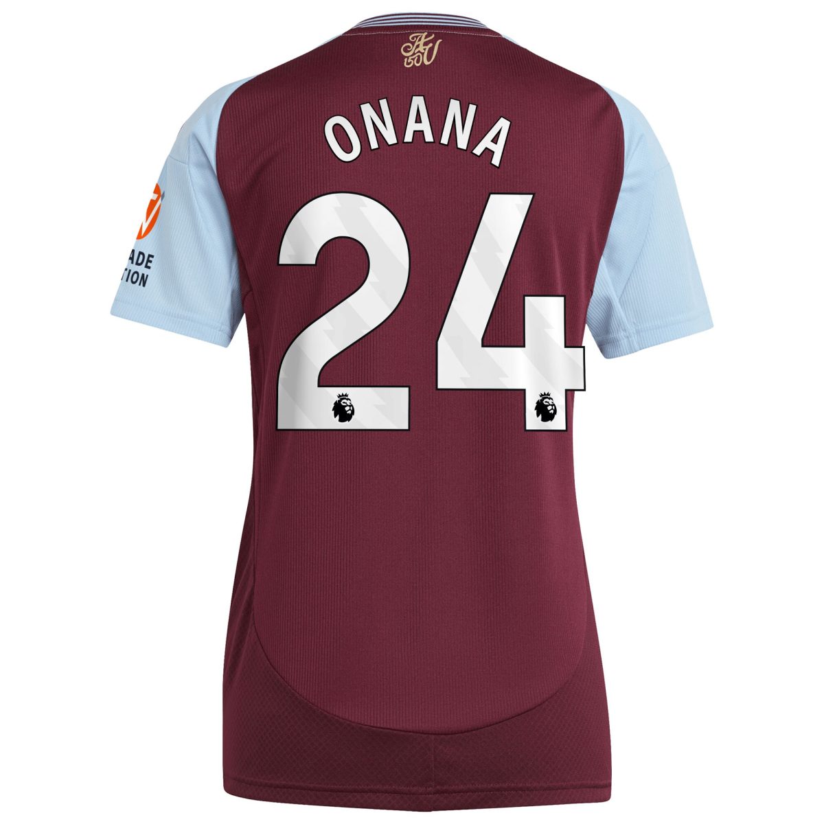 aston villa adidas home shirt 2024-25 – womens with onana 24 printing Collection | Official Aston Villa Jerseys for Fans