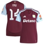 aston villa adidas home shirt 2024-25 – womens with pau 14 cup printing Collection | Official Aston Villa Jerseys for Fans